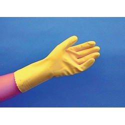 FLOCK-LINED LATEX GLOVES