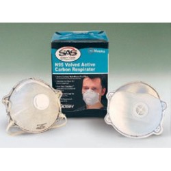 VALVED ACTIVATED CARBON RESPIRATOR