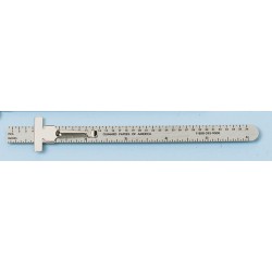 FOUR SCALE POCKET RULER