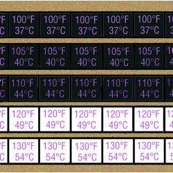 PAPER THERMOMETERS SELF ADHESIVE LABELS